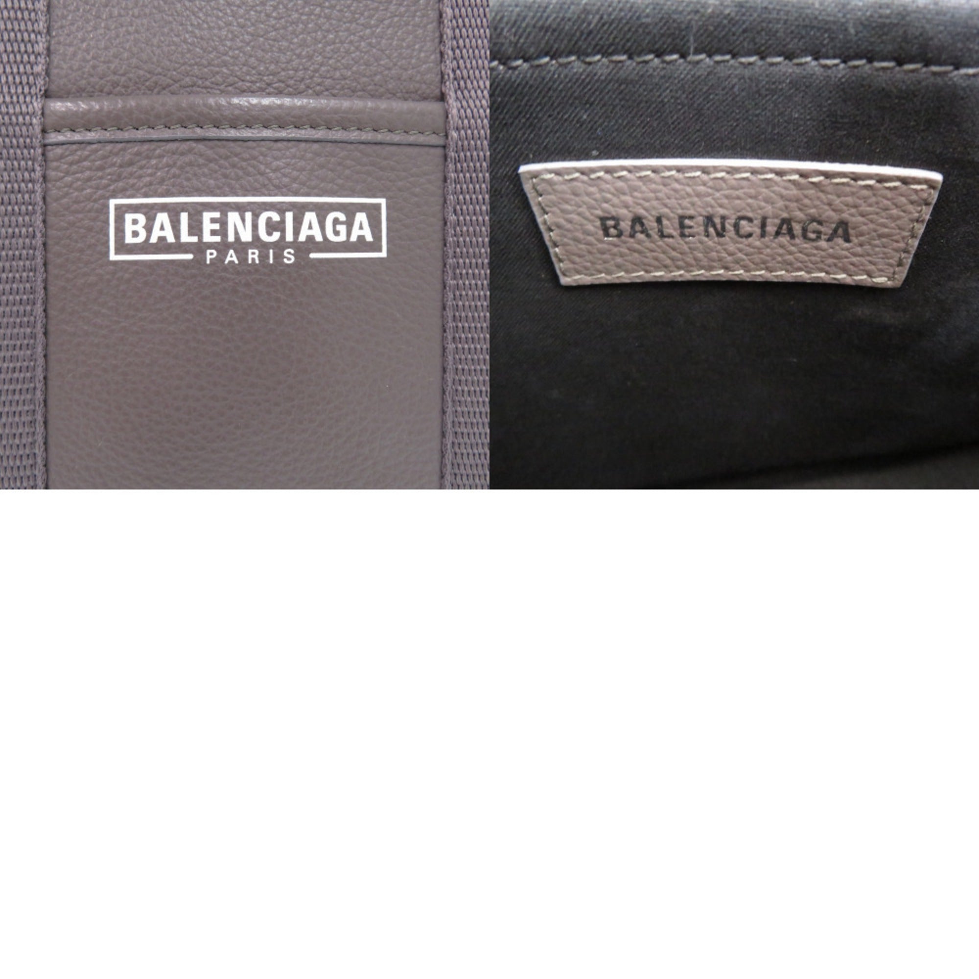 Balenciaga Gray Leather Tote Bag (Pre-Owned)