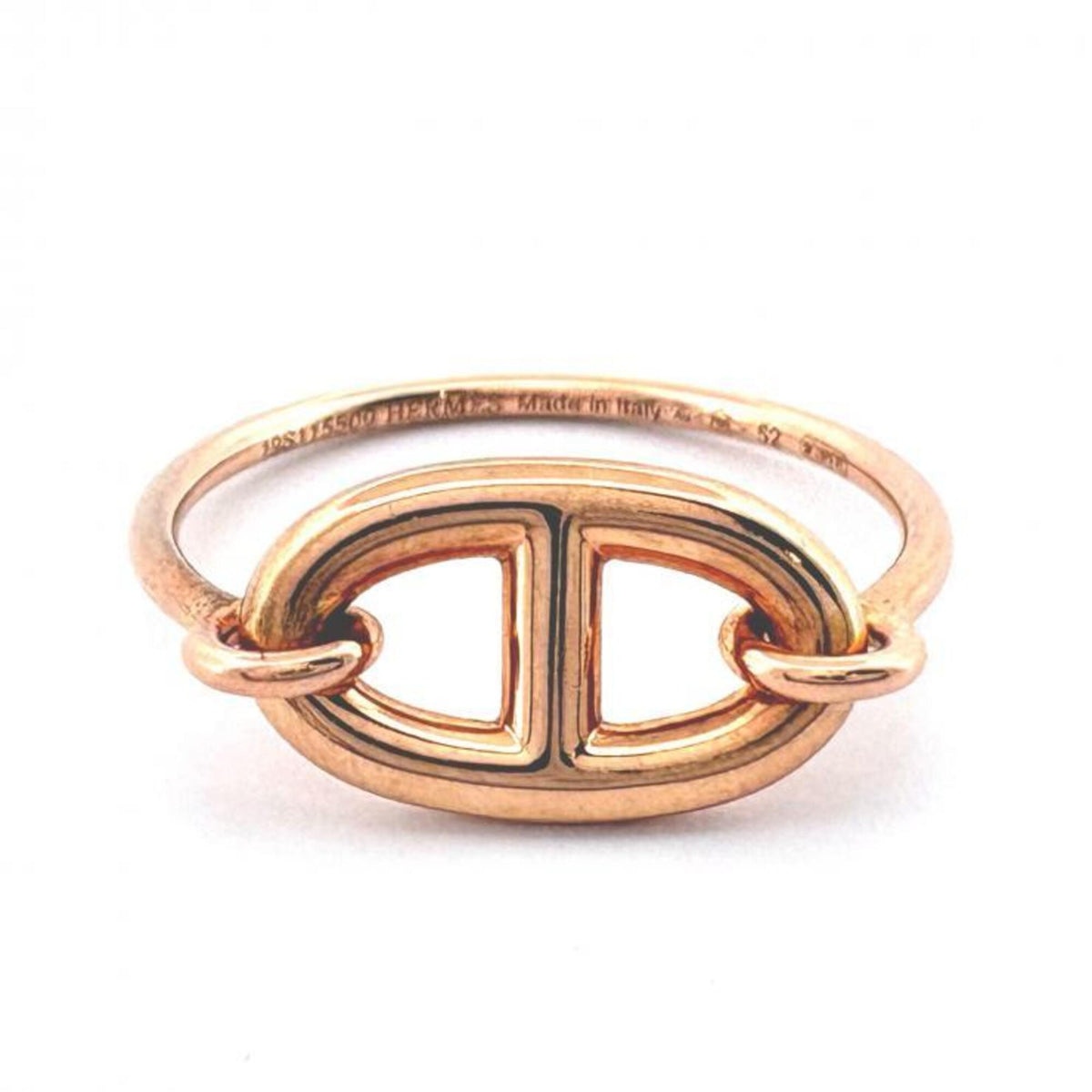 Hermes Pink Gold (18K) Band Ring (Pre-Owned)
