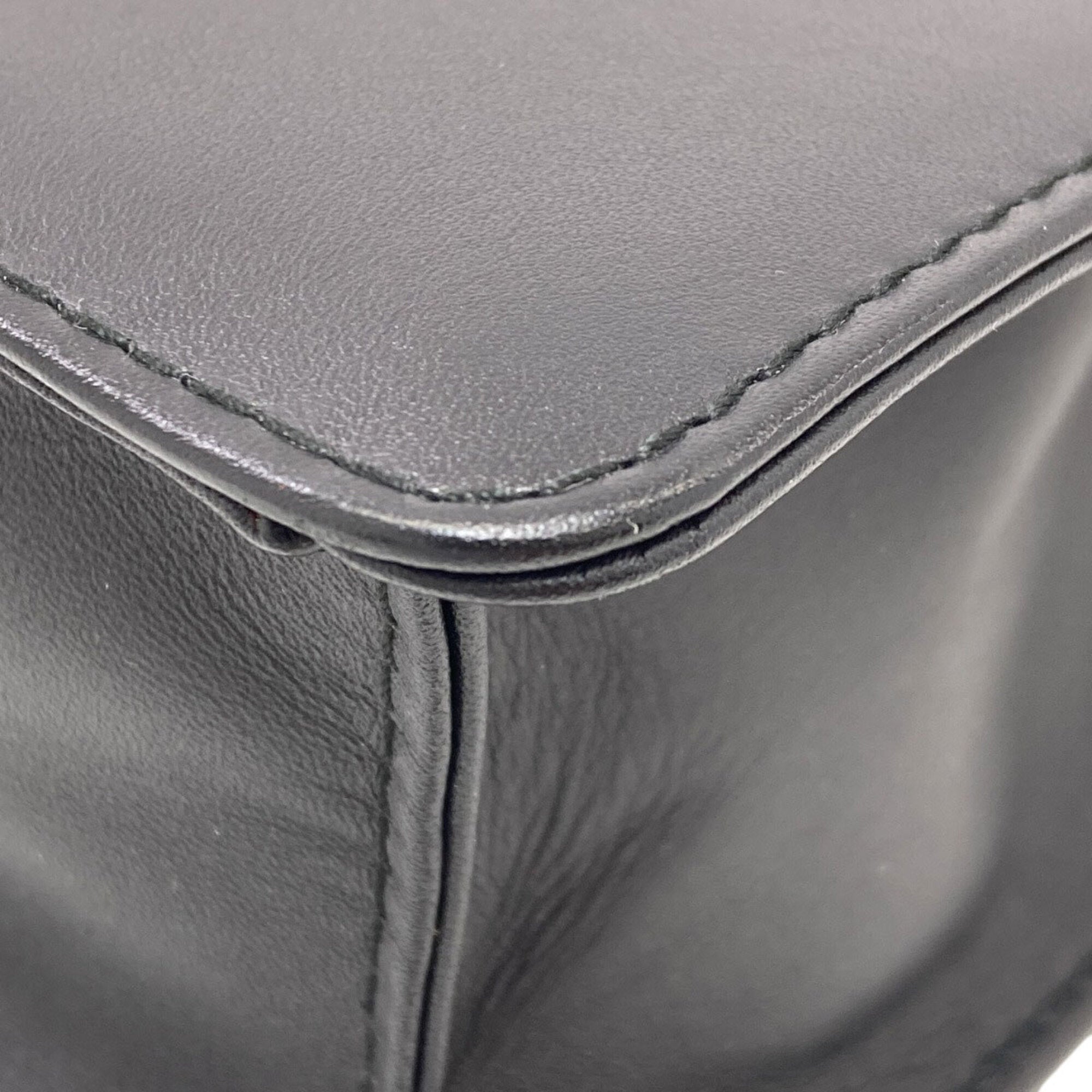 Dunhill Black Leather Clutch Bag (Pre-Owned)
