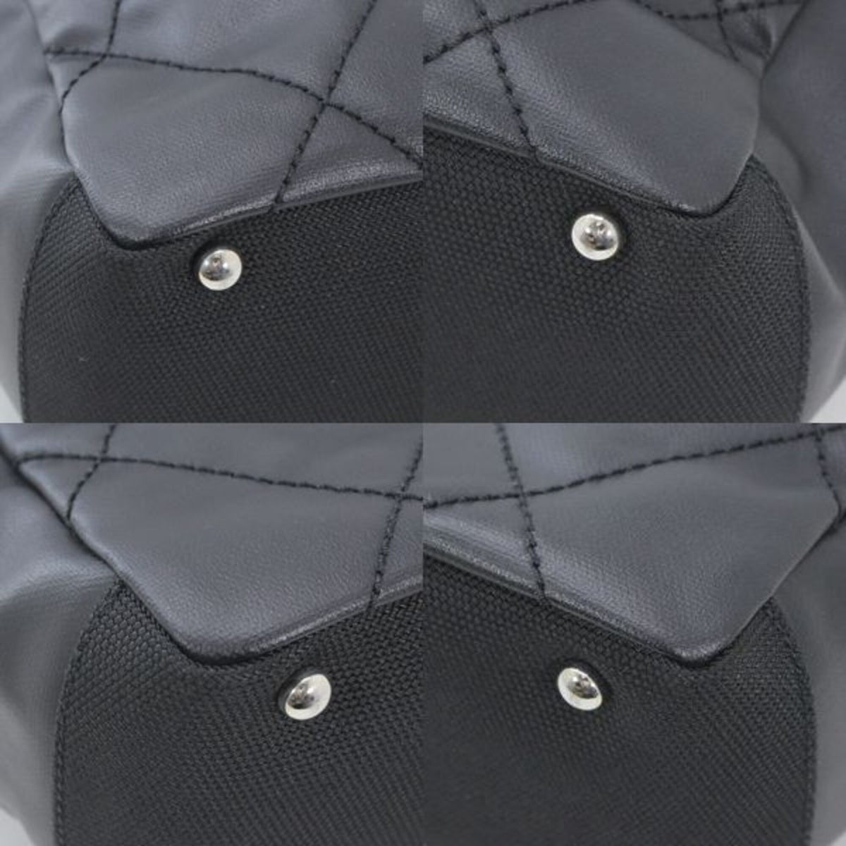 Chanel Paris Biarritz Black Pvc Leather Tote Bag (Pre-Owned)