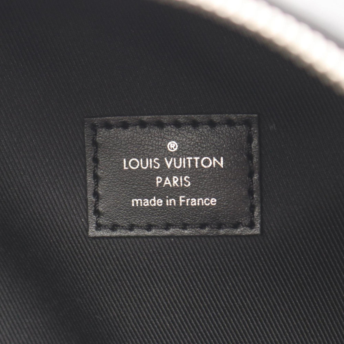 Louis Vuitton Black Brown Coated Canvas Leather Backpack Handbag (Pre-Owned)