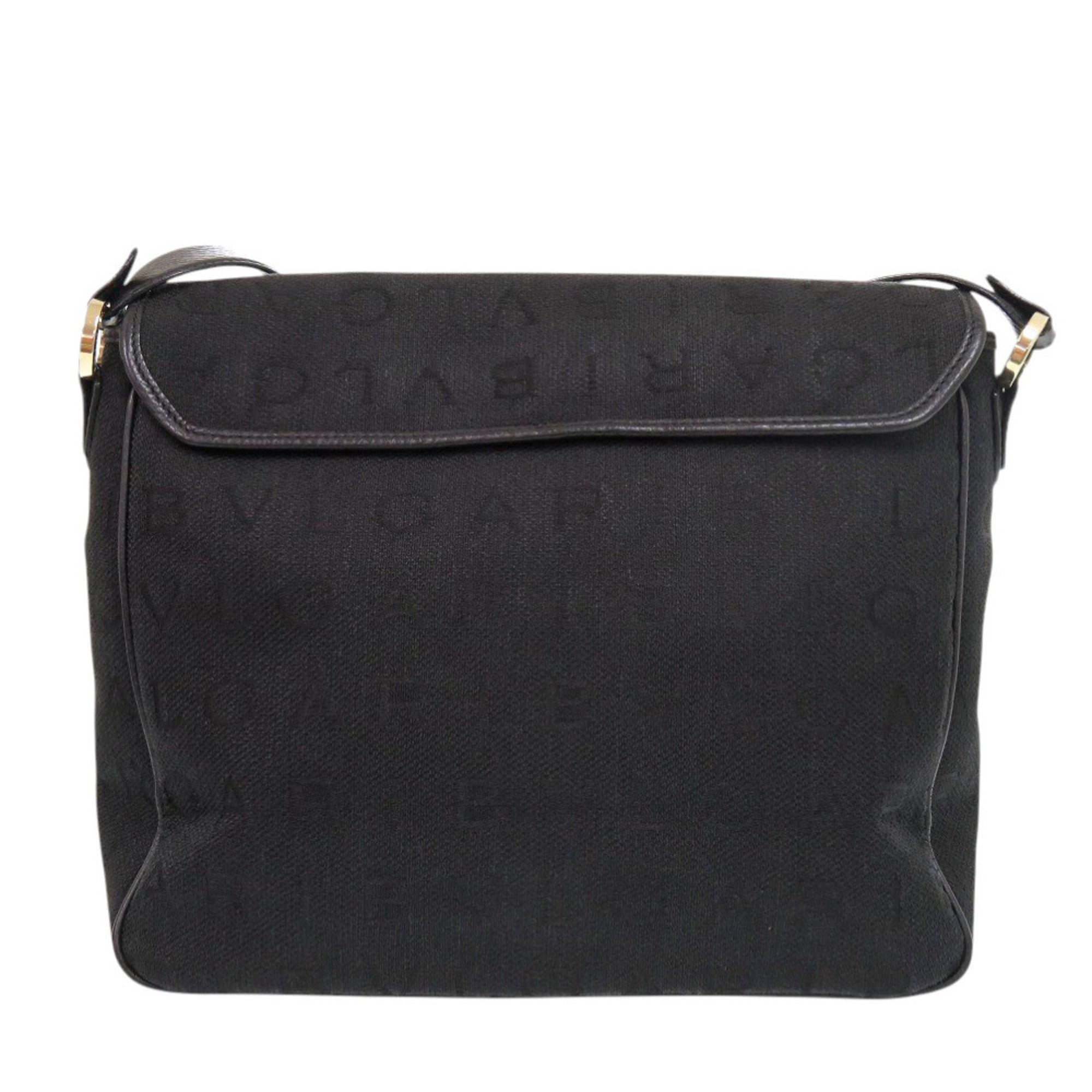 Bvlgari Black Canvas Shoulder Bag (Pre-Owned)
