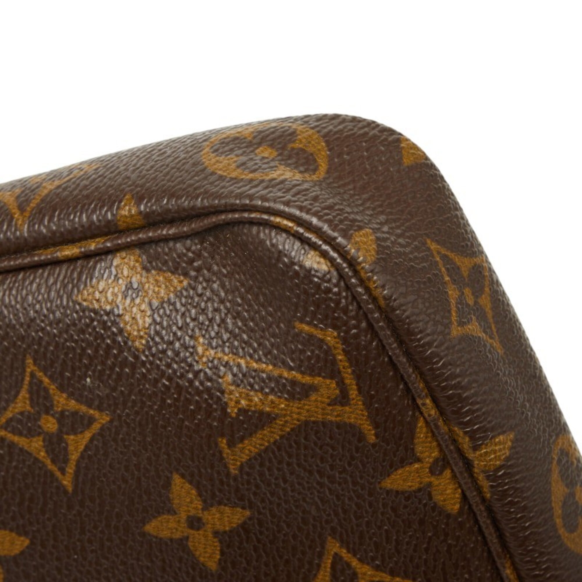 Louis Vuitton Brown Pvc Leather Handbag Pochette Shoulder Bag (Pre-Owned)