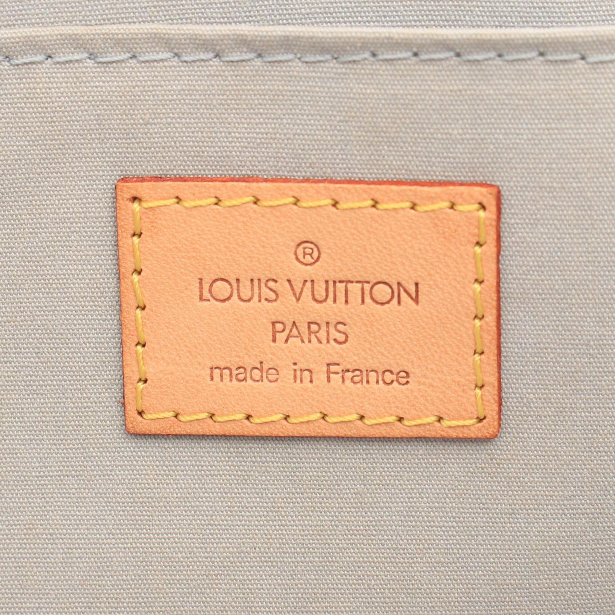 Louis Vuitton Pearl White Leather Vernis Handbag (Pre-Owned)