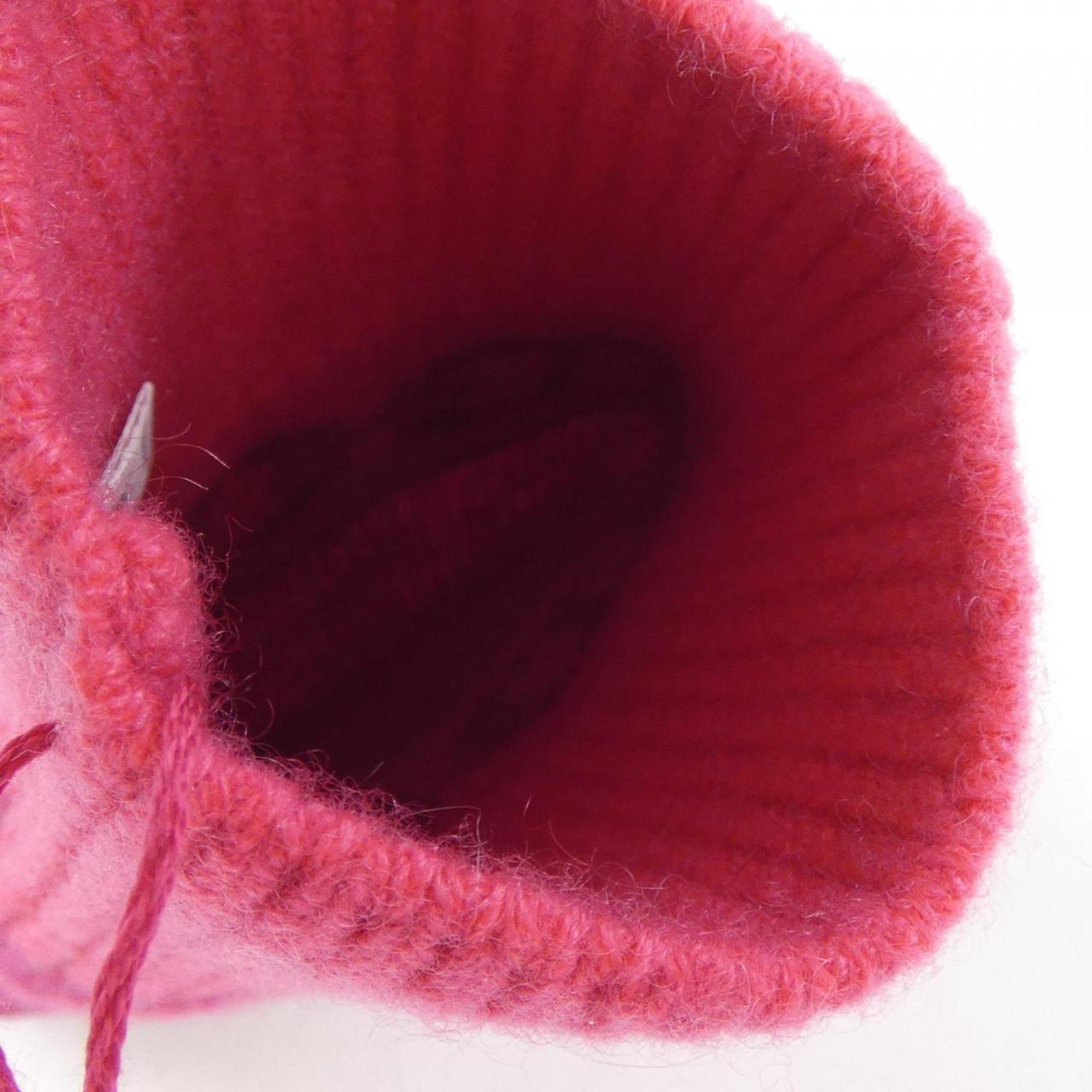 Hermes Pink Cashmere Warm Gloves (Pre-Owned)