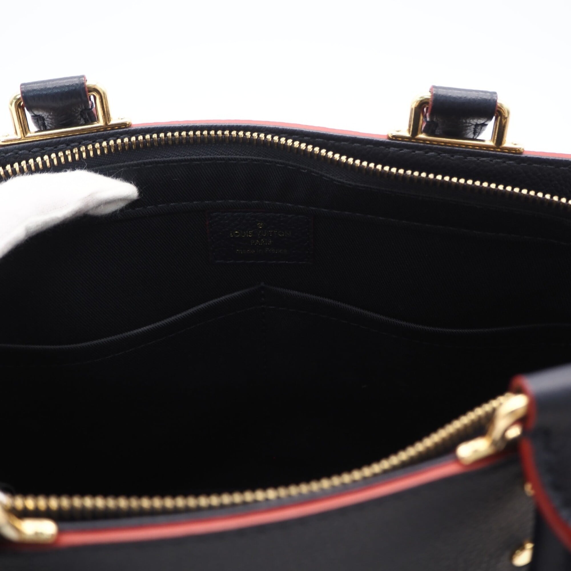 Louis Vuitton Monogram Empreinte Marine Rouge Monogram Navy Red Color Monogram Empreinte Handbag (Pre-Owned)
