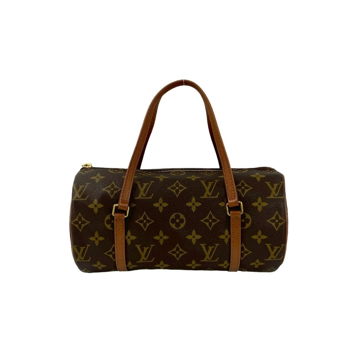 Louis Vuitton Brown Pvc Leather Boston Bag Handbag (Pre-Owned)