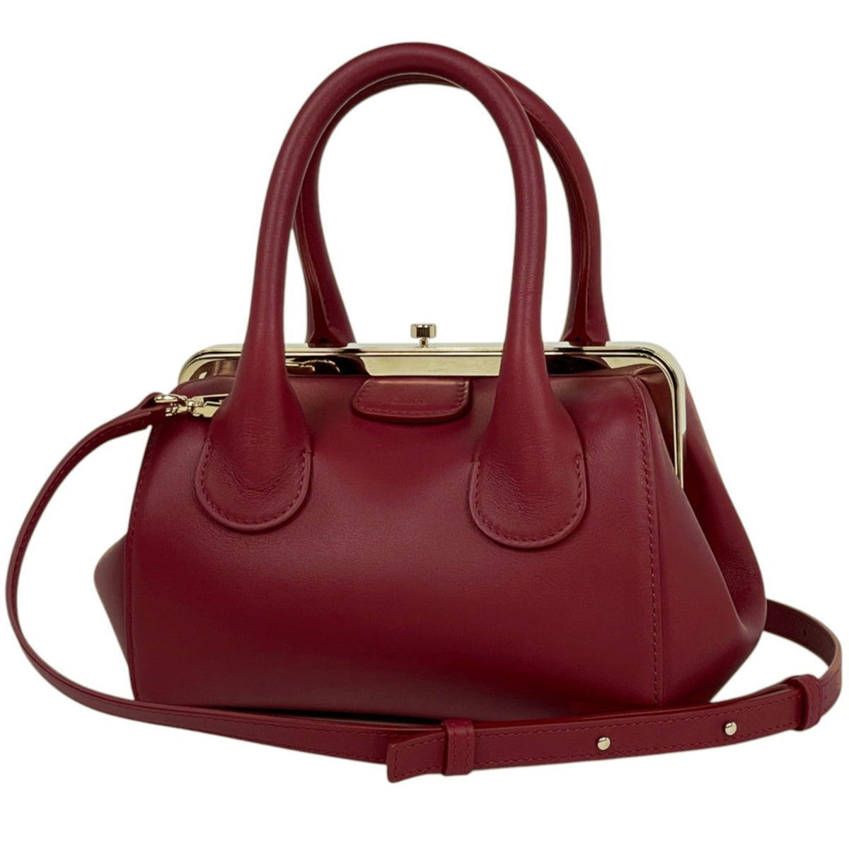 Chloé Red Color Leather Handbag (Pre-Owned)