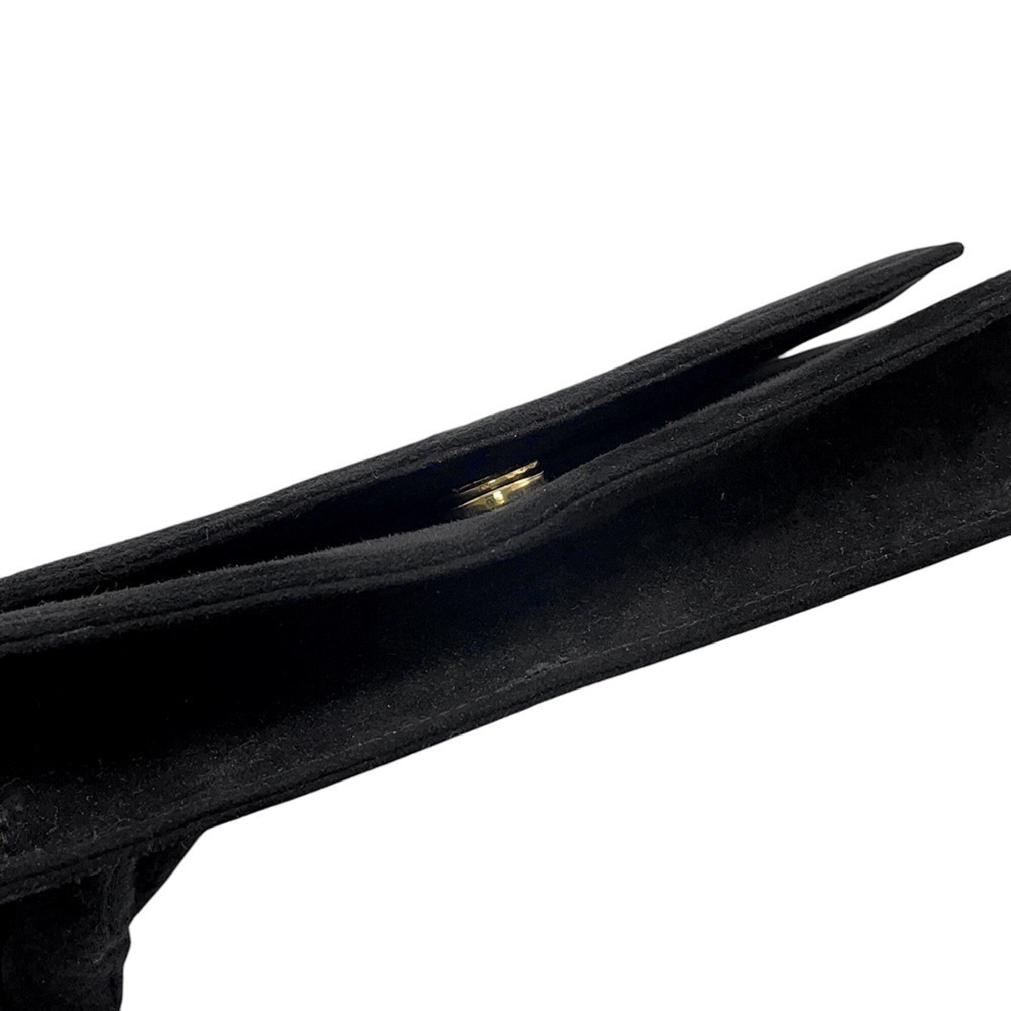 Salvatore Ferragamo Black Suede Shoulder Bag (Pre-Owned)