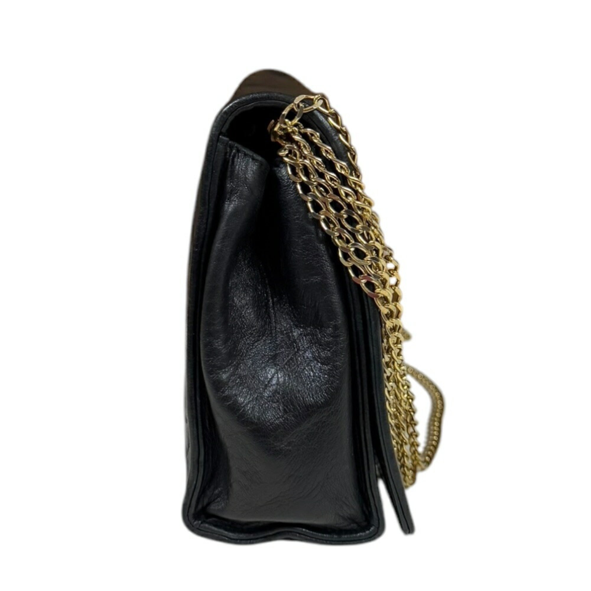Chanel Black Leather Shoulder Bag (Pre-Owned)