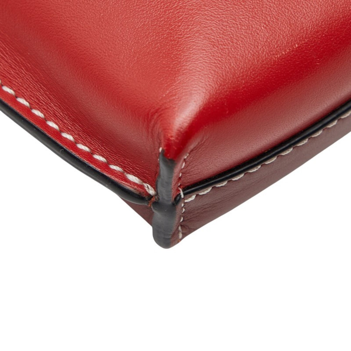 Loewe Brown Red Color Leather Shoulder Bag (Pre-Owned)