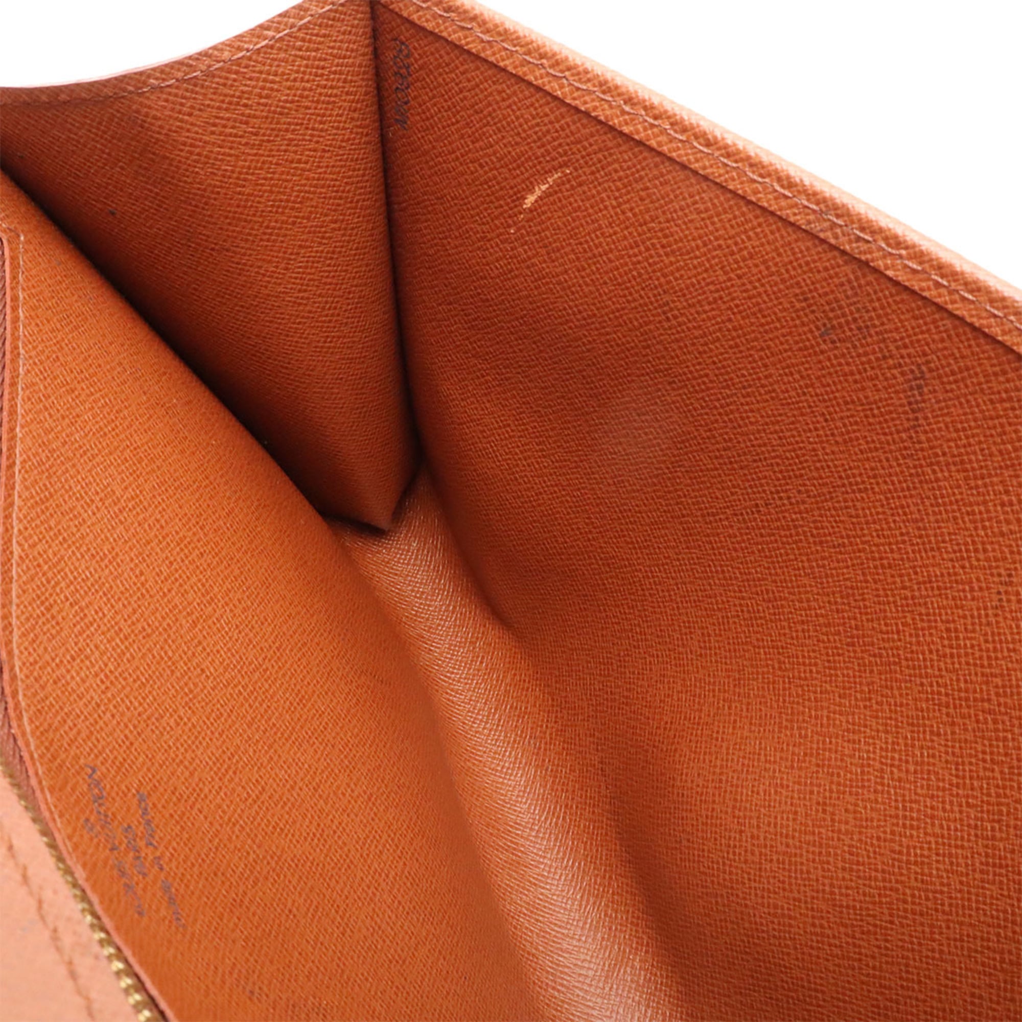 Louis Vuitton Brown Monogram Canvas Pvc Coated Canvas Clutch Bag Shoulder Bag (Pre-Owned)