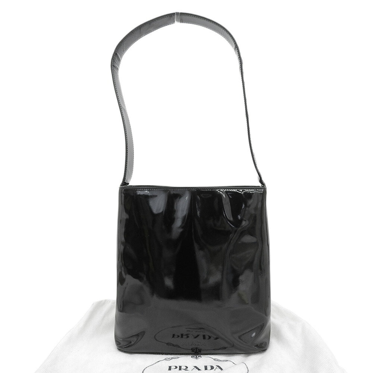Prada Black Leather Shoulder Bag (Pre-Owned)