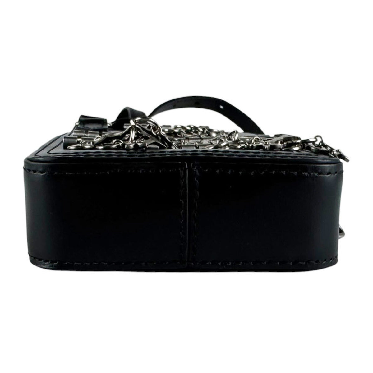 Louis Vuitton Black Leather Shoulder Bag (Pre-Owned)