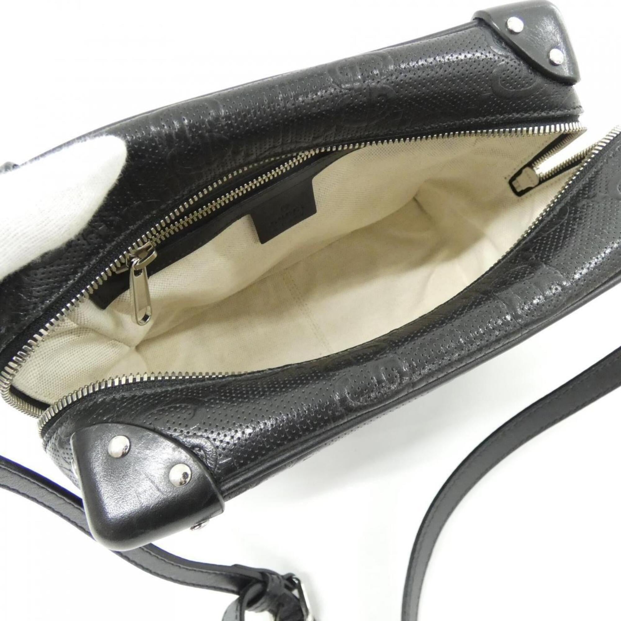 Gucci Black Leather Handbag (Pre-Owned)