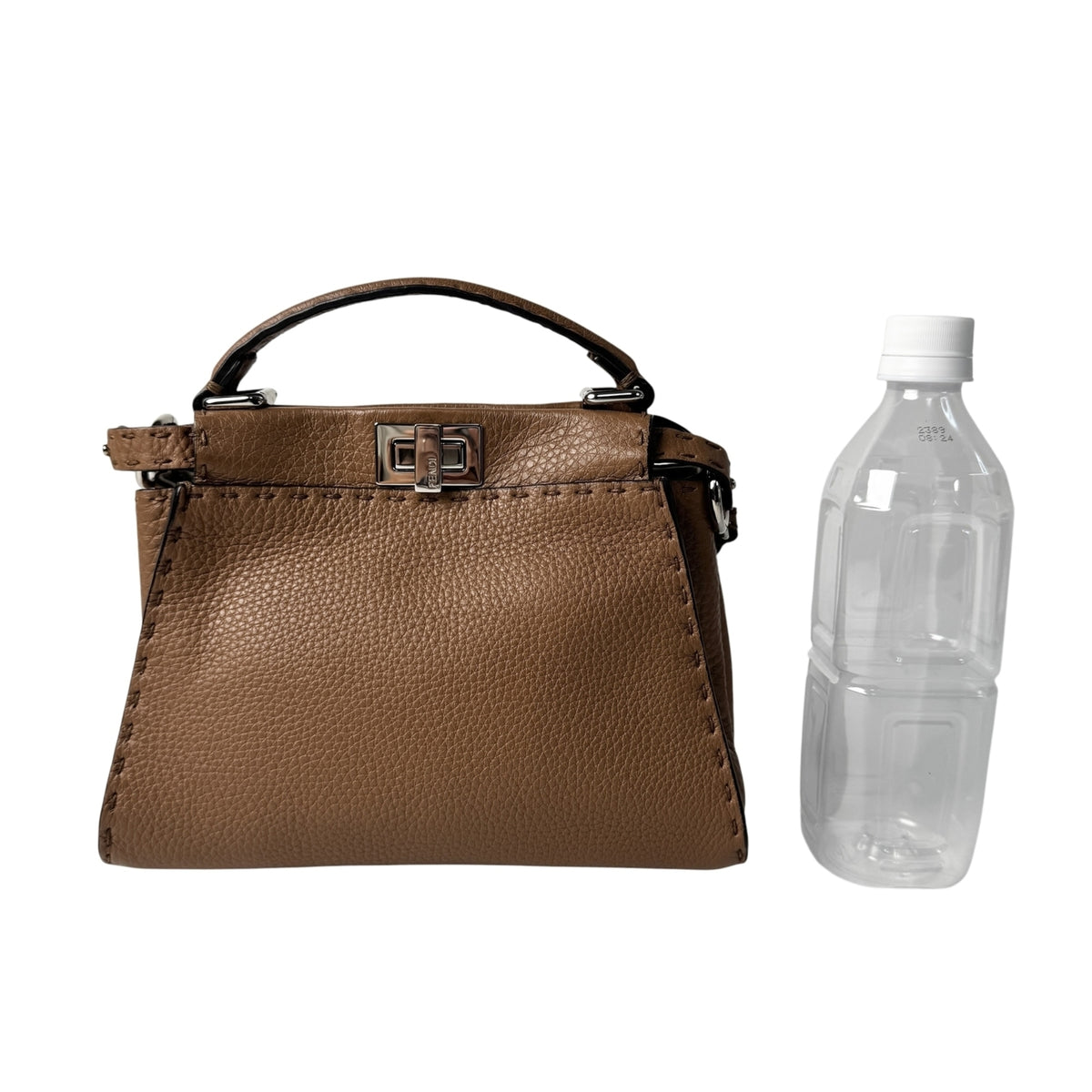 Fendi Brown Leather Handbag Shoulder Bag (Pre-Owned)
