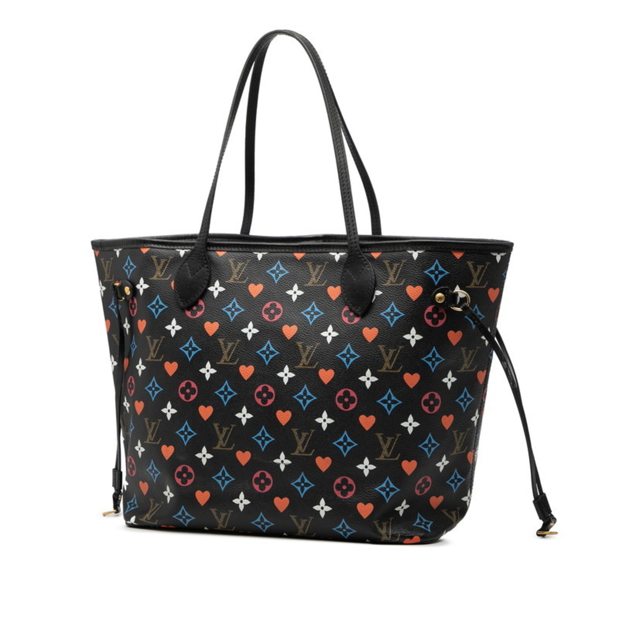 Louis Vuitton Black Multi-Color Pvc Leather Pouch Shoulder Bag Tote Bag (Pre-Owned)