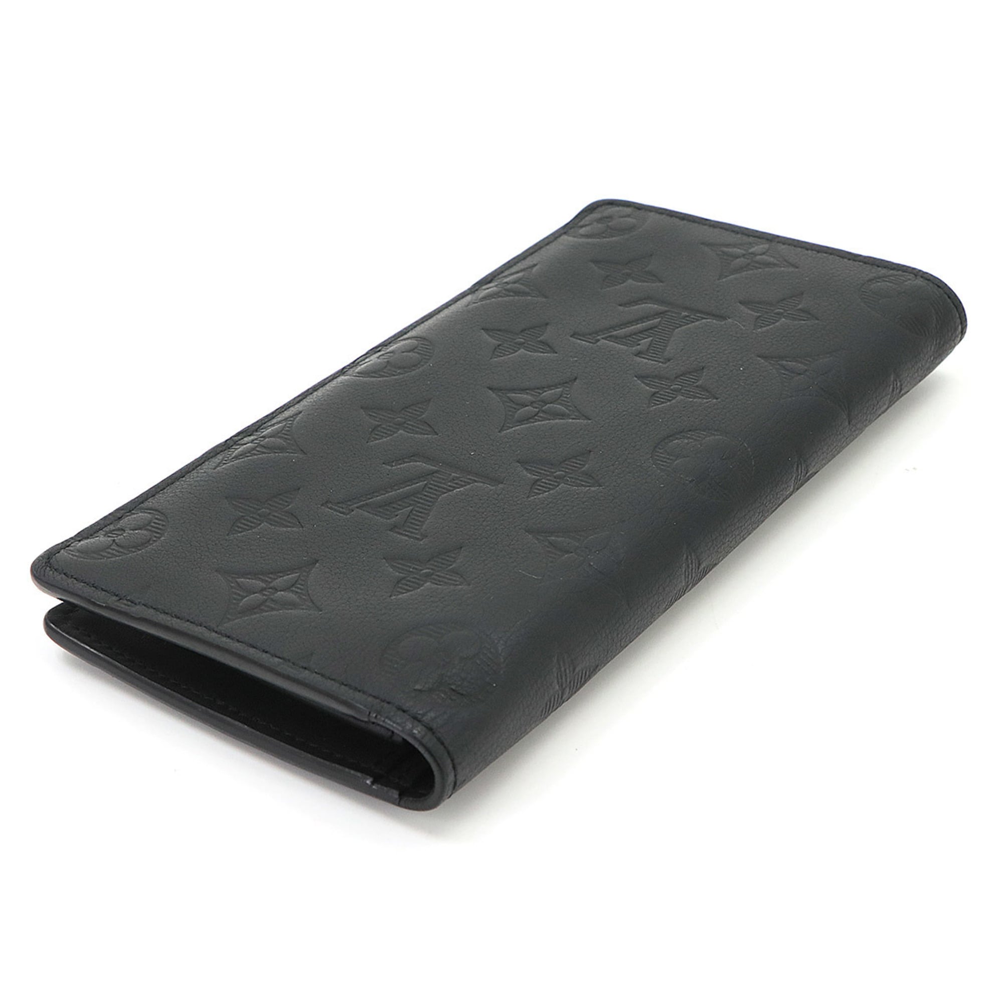 Louis Vuitton Black Monogram Shadow Long Wallet (Bi-Fold) (Pre-Owned)