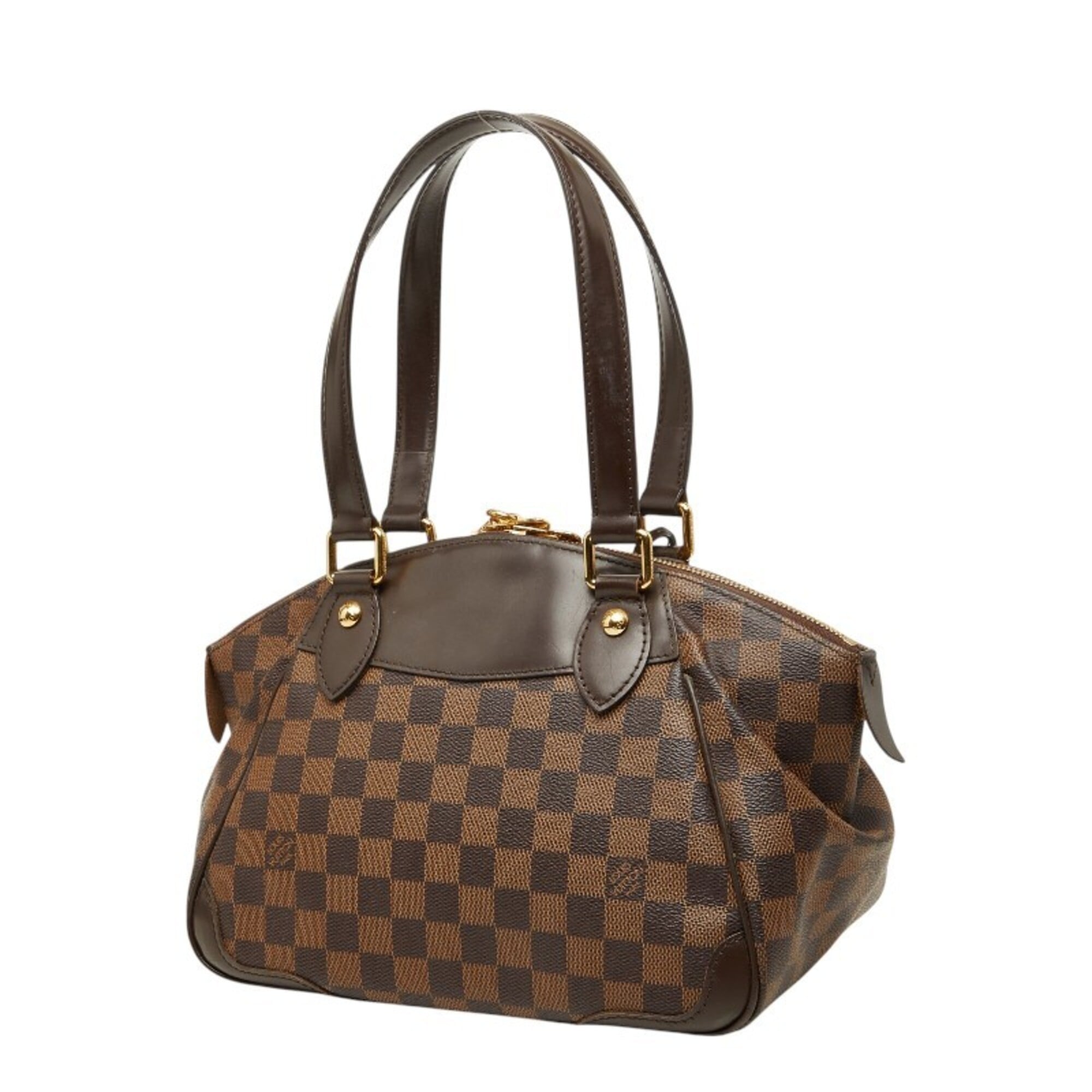 Louis Vuitton Brown Pvc Leather Handbag (Pre-Owned)