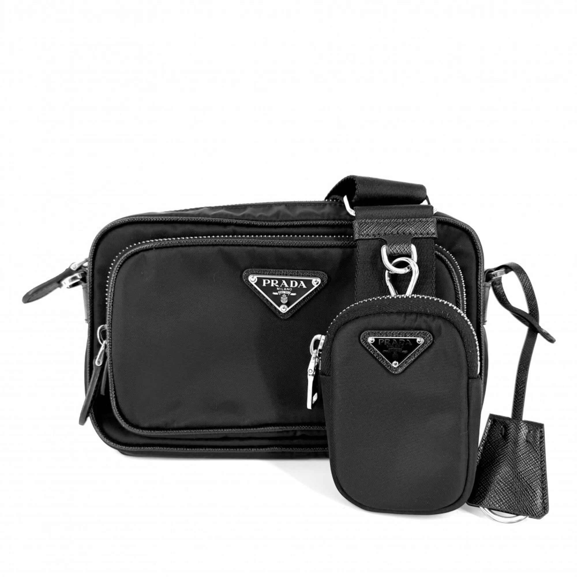 Prada Black Nylon Shoulder Bag (Pre-Owned)