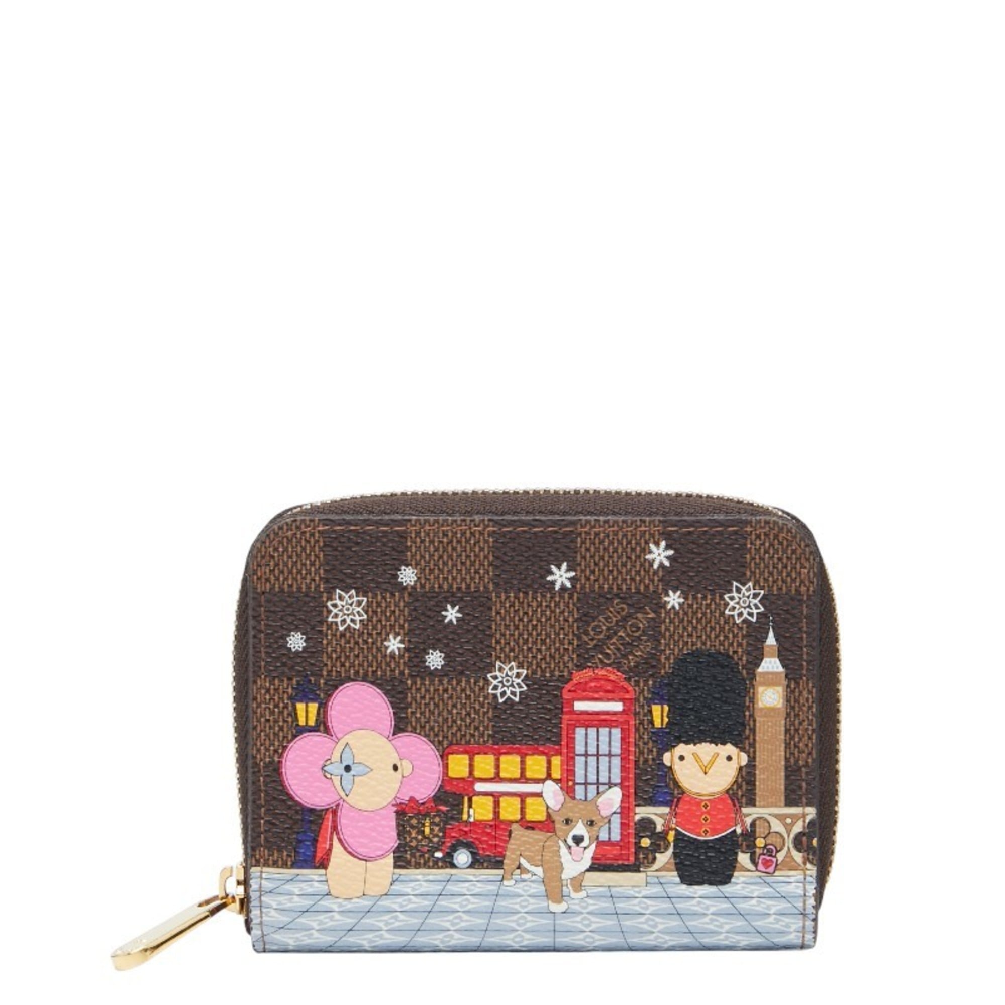 Louis Vuitton Brown Multi-Color Pvc Coin Purse/Coin Case (Pre-Owned)