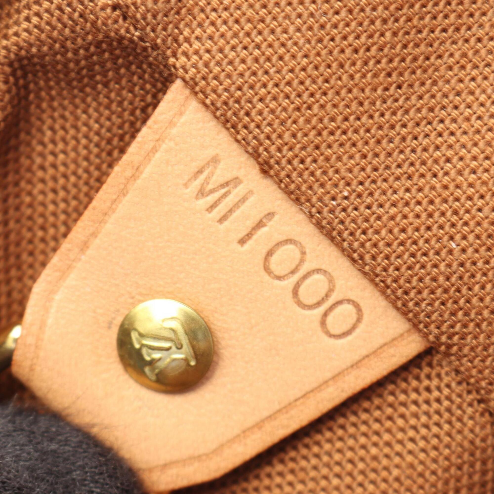 Louis Vuitton Brown Monogram Coated Canvas Leather Backpack (Pre-Owned)