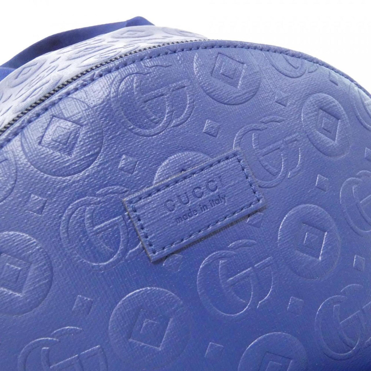 Gucci Blue Leather Backpack (Pre-Owned)