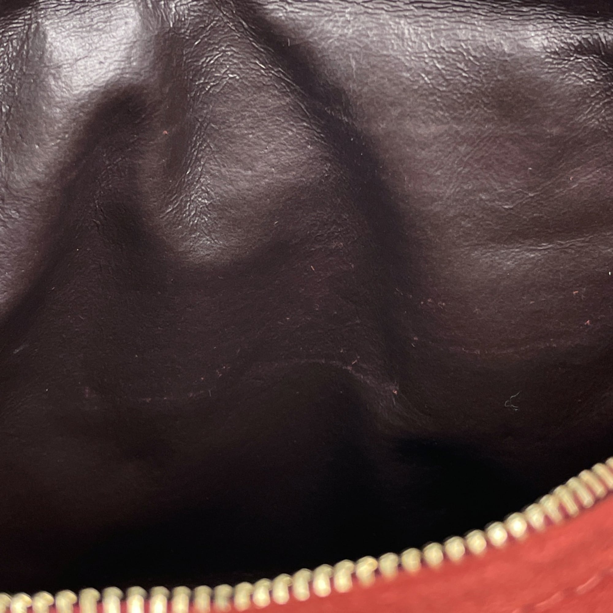 Bottega Veneta Intrecciato Red Color Leather Clutch Bag (Pre-Owned)