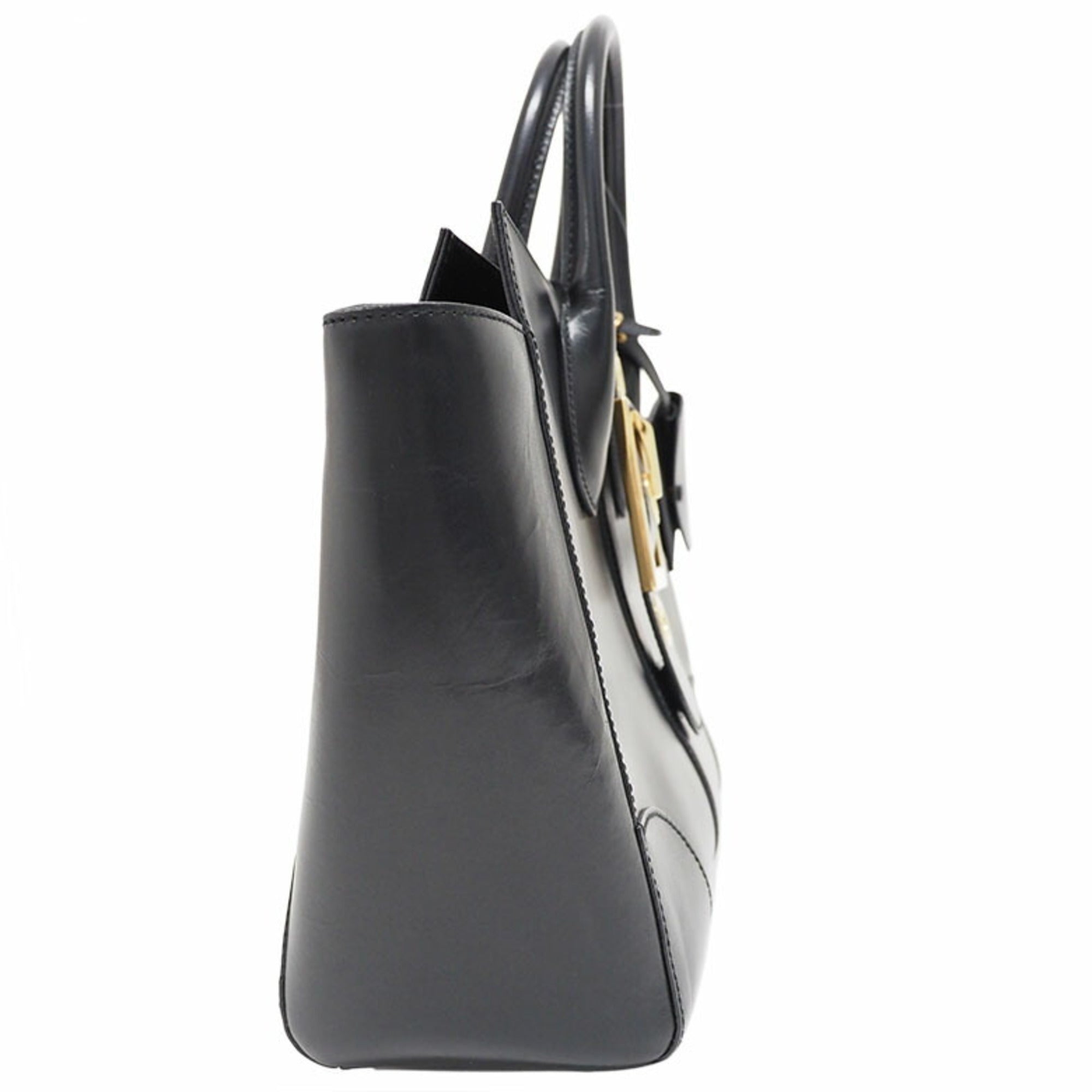 Gucci Black Leather Handbag (Pre-Owned)