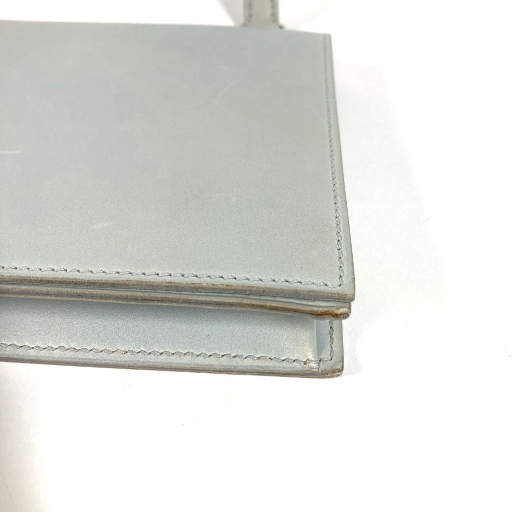 Hermes Light Blue Leather Shoulder Bag (Pre-Owned)