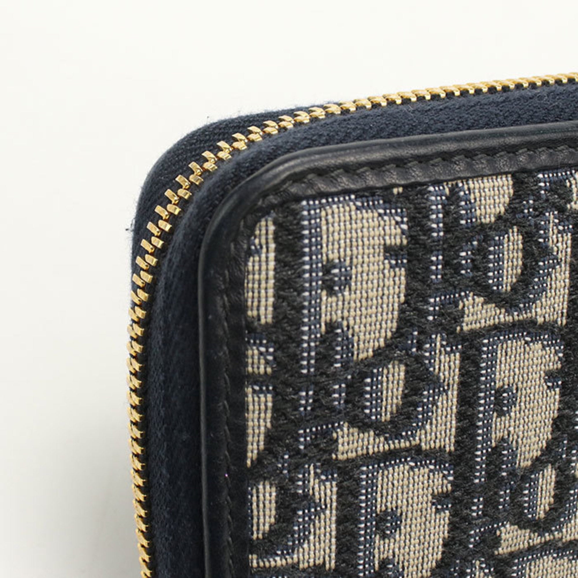 Christian Dior Navy Long Wallet (Bi-Fold) (Pre-Owned)