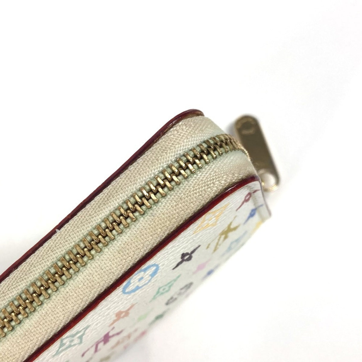 Louis Vuitton Monogram Multicolore Litchi White Monogram Multicolore Coin Purse/Coin Case (Pre-Owned)