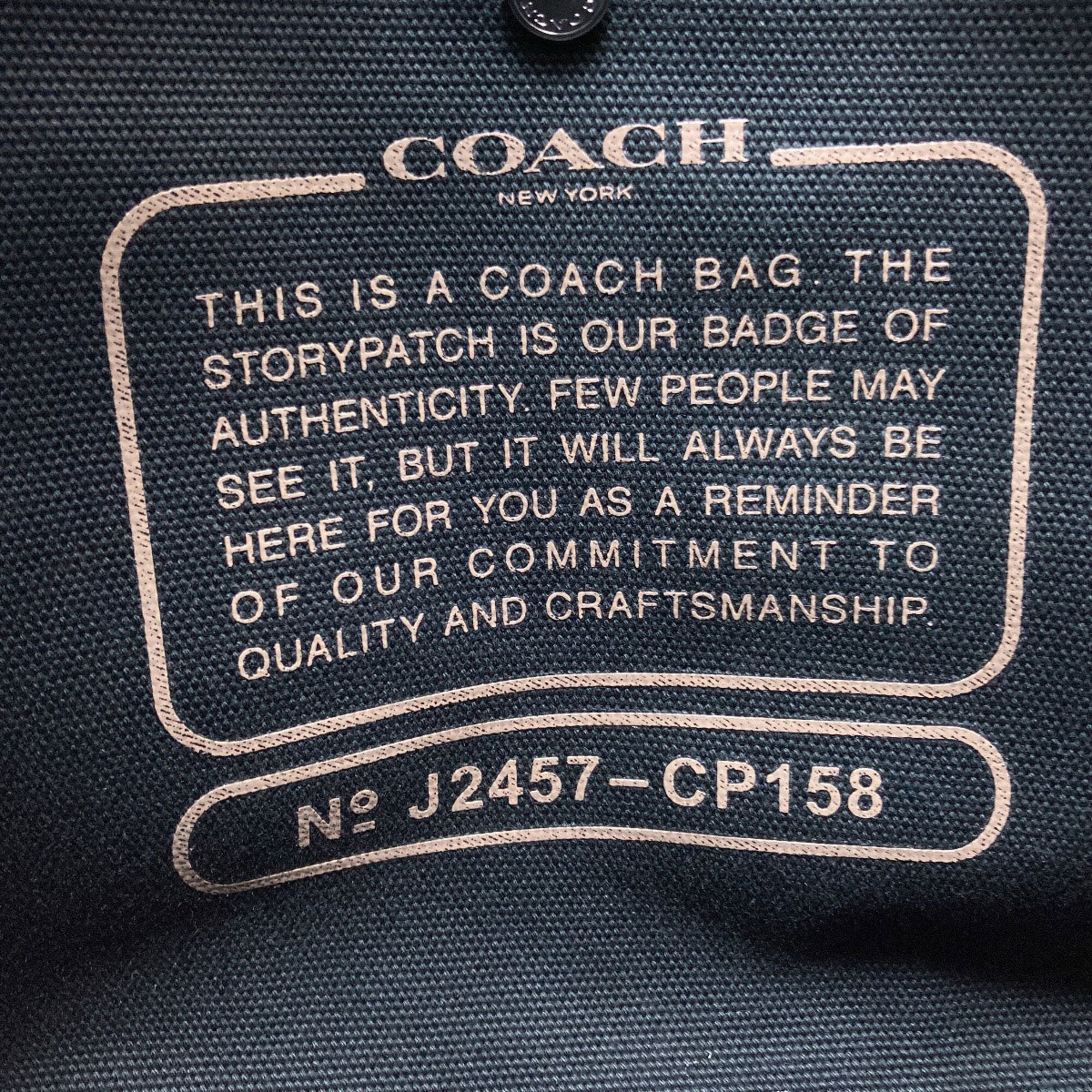 Coach Black Canvas Handbag (Pre-Owned)