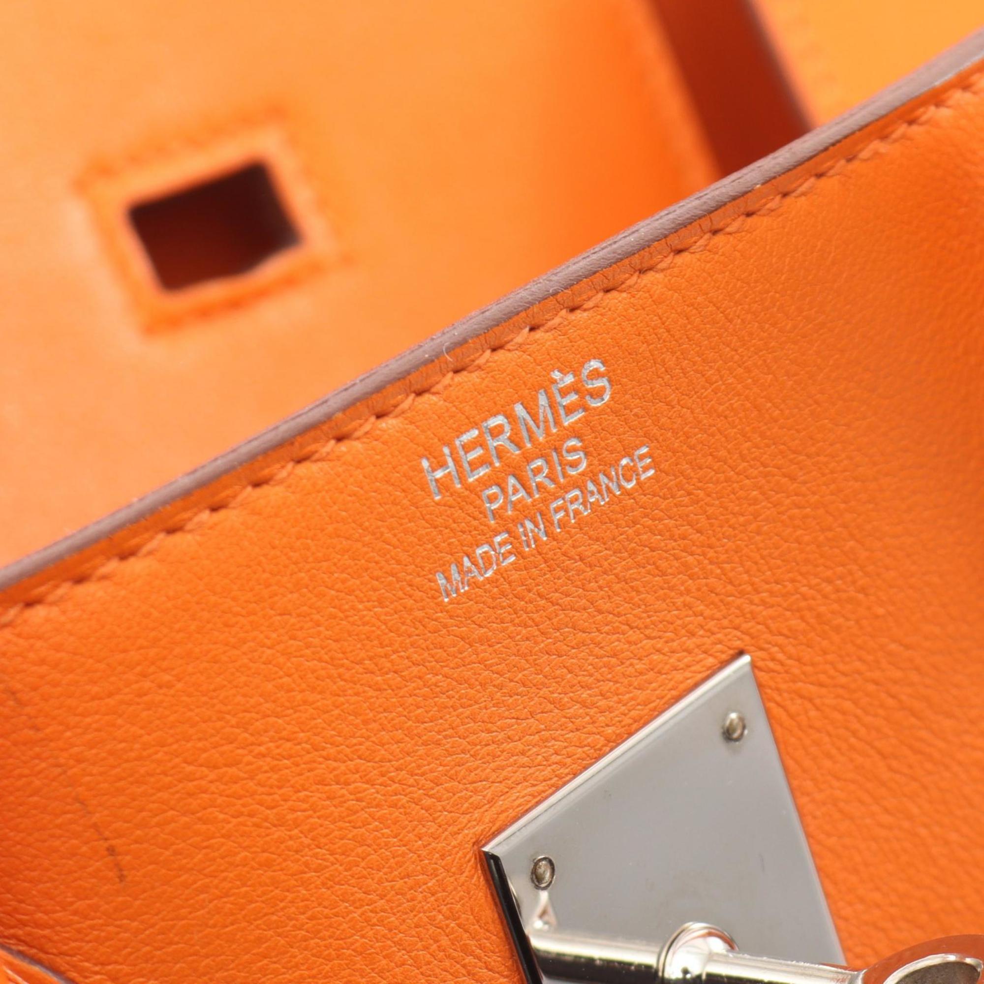 Hermes Birkin Orange Swift Leather Handbag (Pre-Owned)