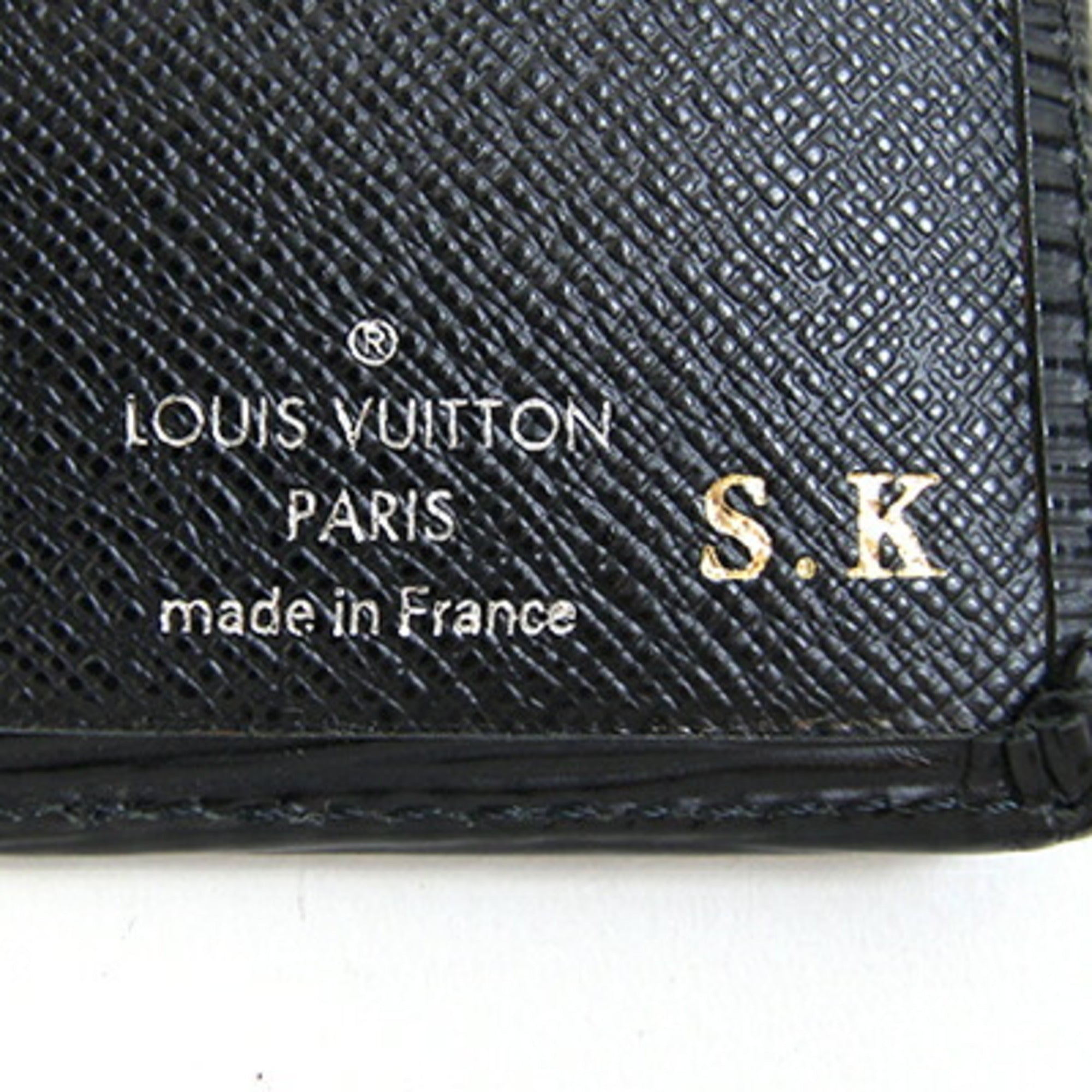 Louis Vuitton Black Noir Epi Leather Long Wallet (Bi-Fold) (Pre-Owned)