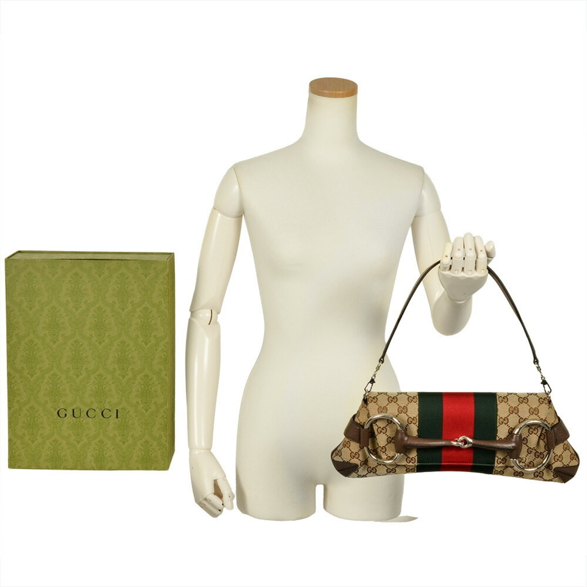Gucci Beige Gg Canvas Handbag (Pre-Owned)