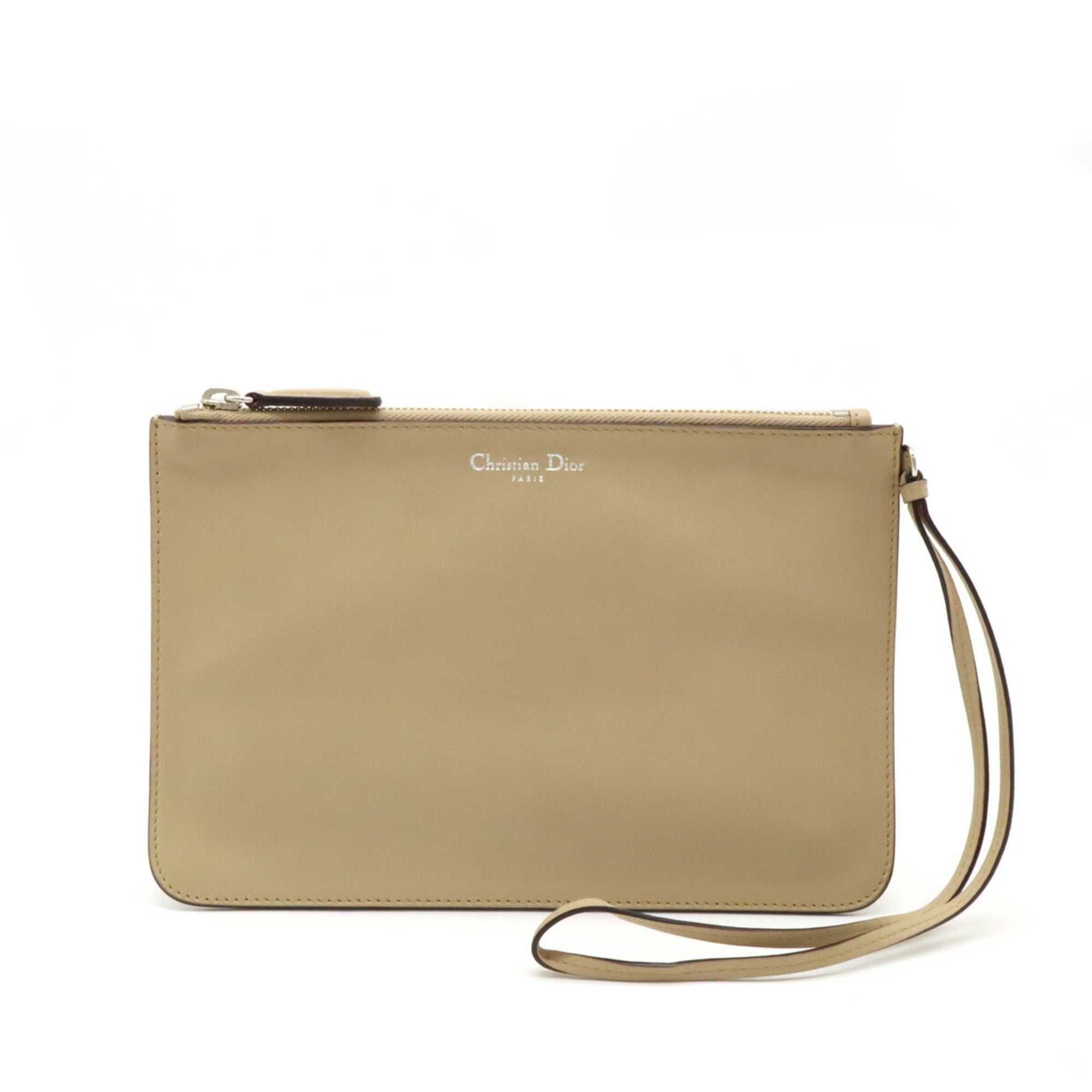 Christian Dior Diorissimo Beige Purple Handbag Pouch Shoulder Bag Tote Bag (Pre-Owned)