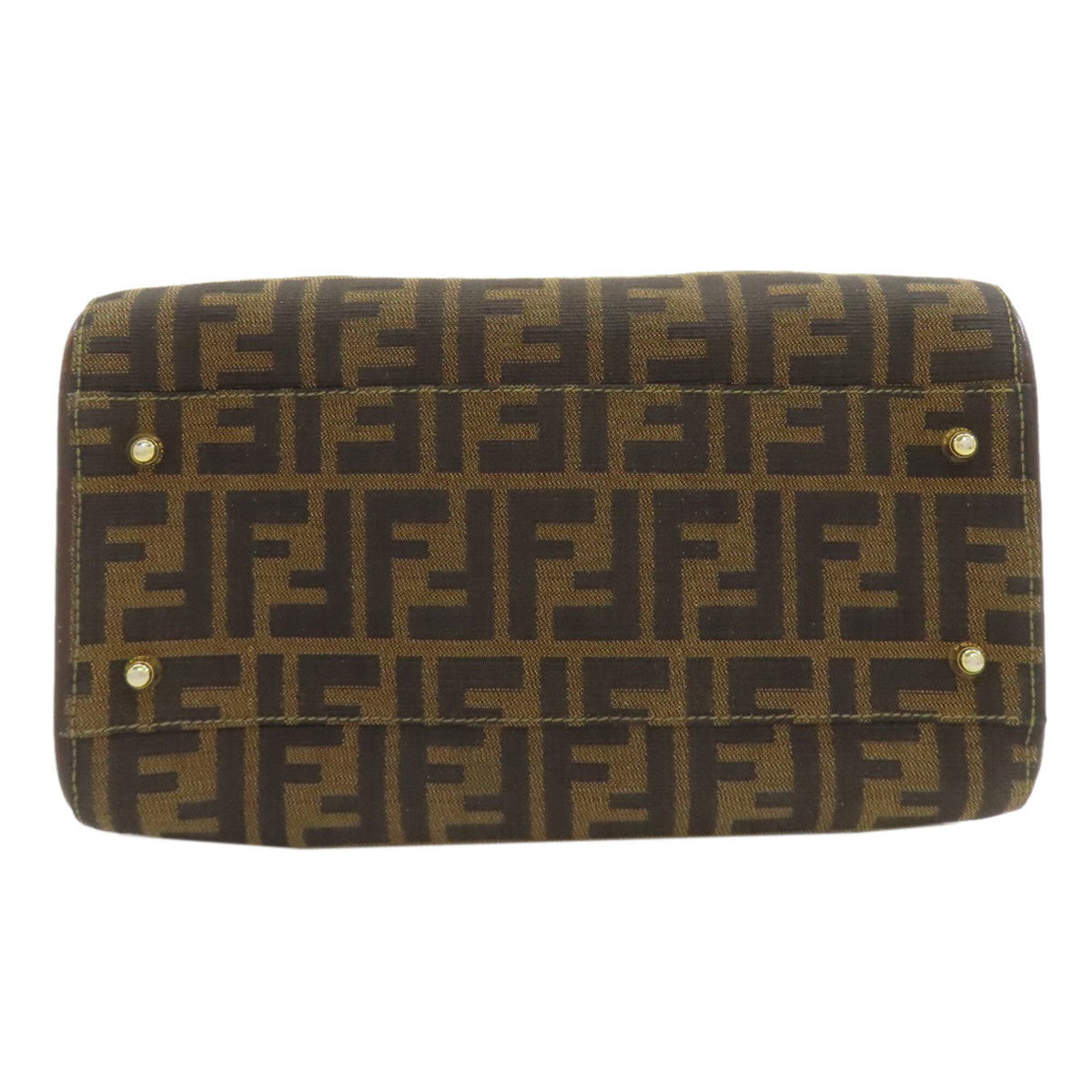 Fendi Brown Zucca Handbag (Pre-Owned)