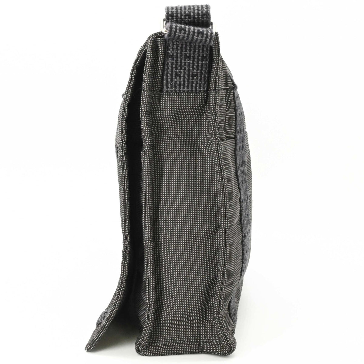 Hermes Gray Nylon Canvas Shoulder Bag (Pre-Owned)