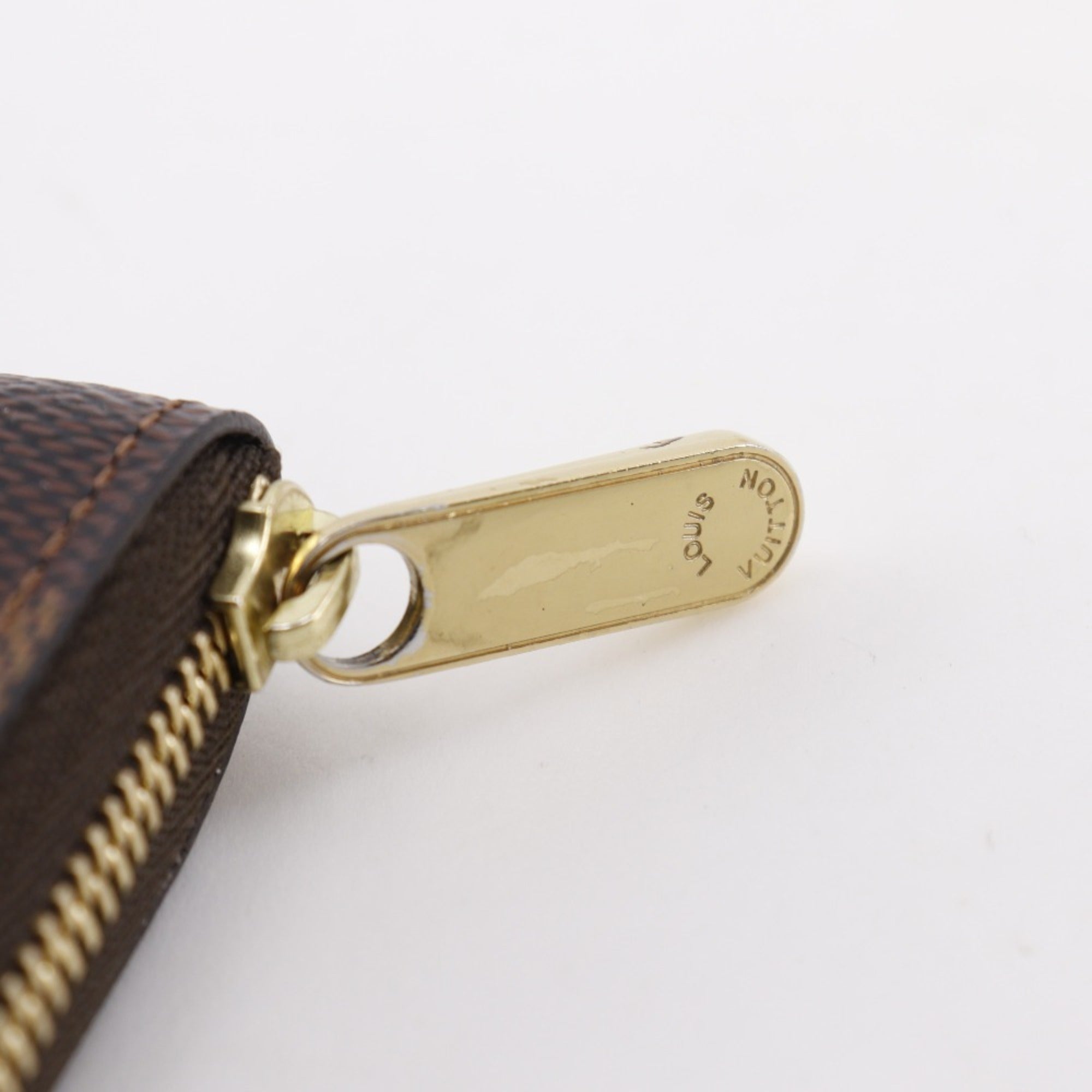 Louis Vuitton Brown Damier Canvas Coin Purse/Coin Case (Pre-Owned)