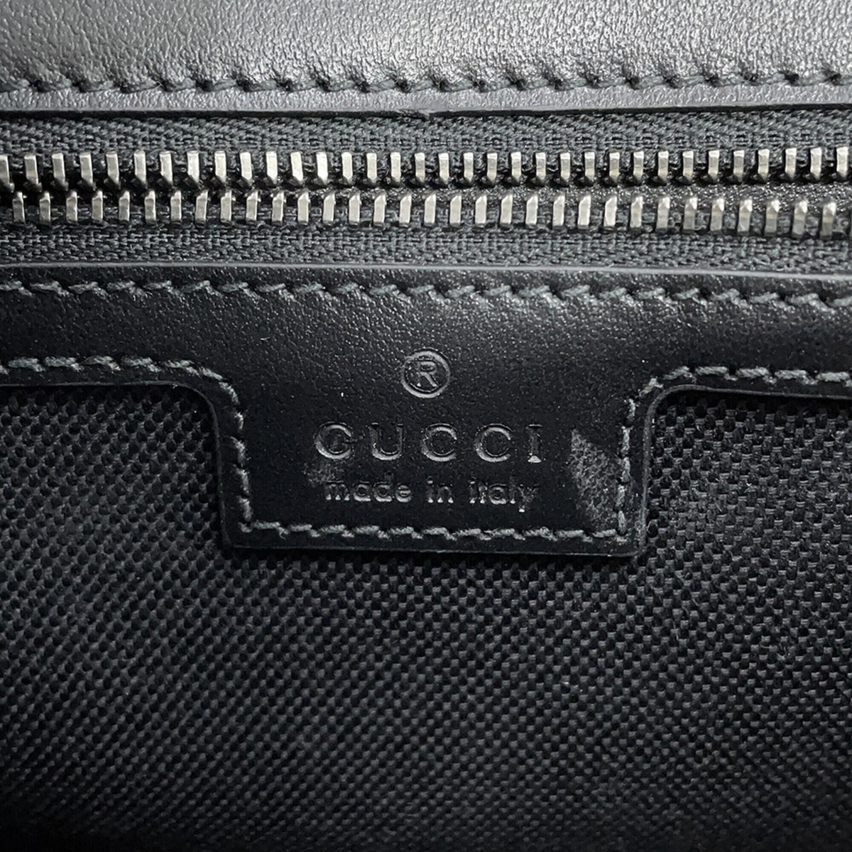 Gucci Black Leather Handbag Shoulder Bag (Pre-Owned)