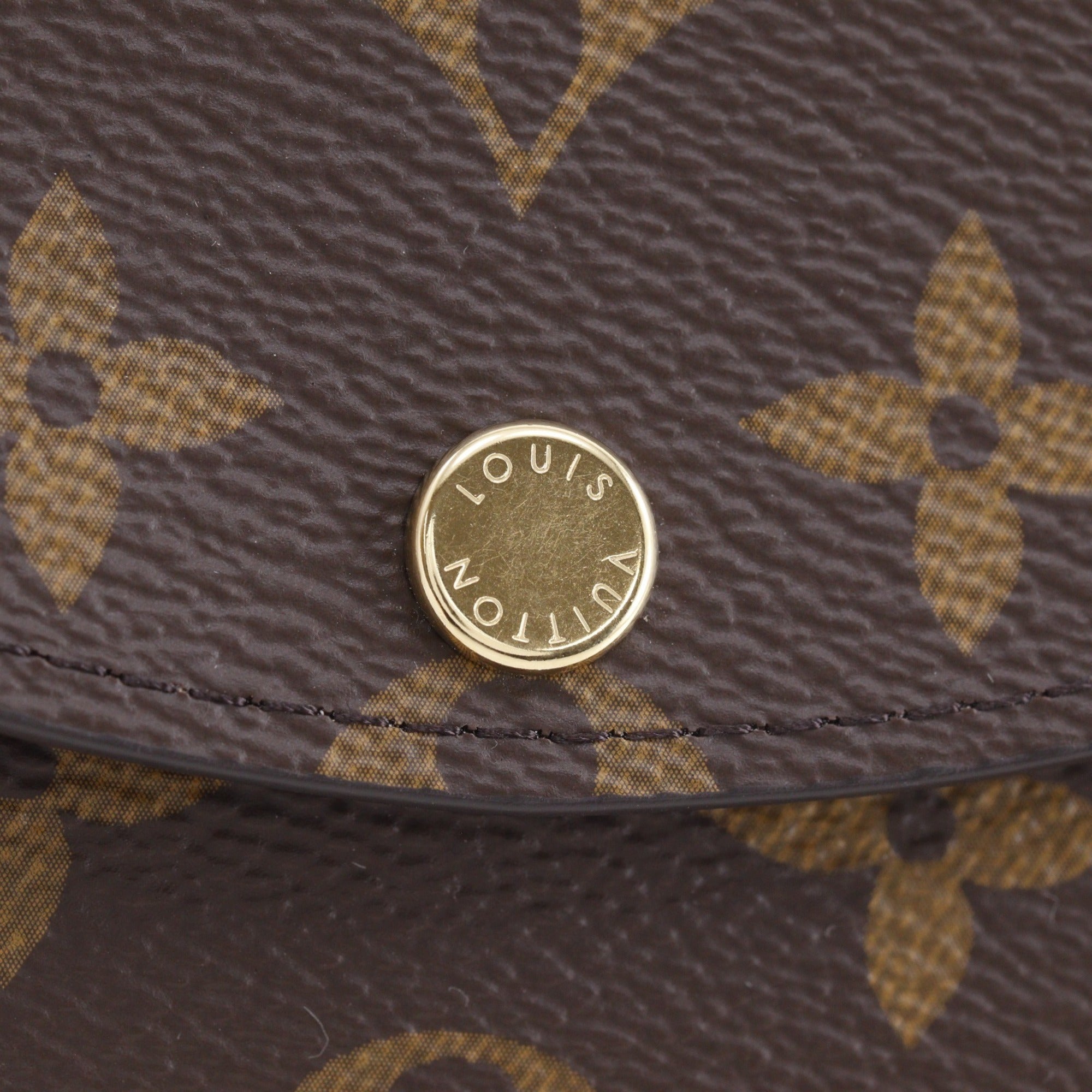 Louis Vuitton Brown Monogram Rose Ballerine Monogram Coin Purse/Coin Case (Pre-Owned)