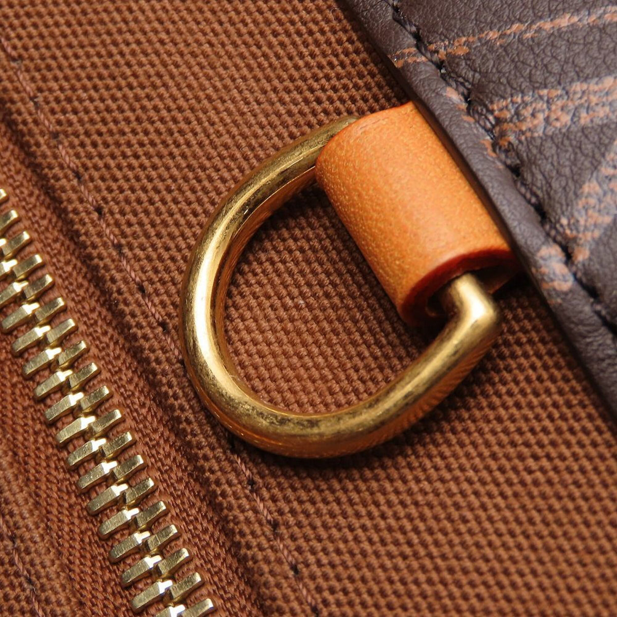 Louis Vuitton Monogram Brown Leather Tote Bag (Pre-Owned)