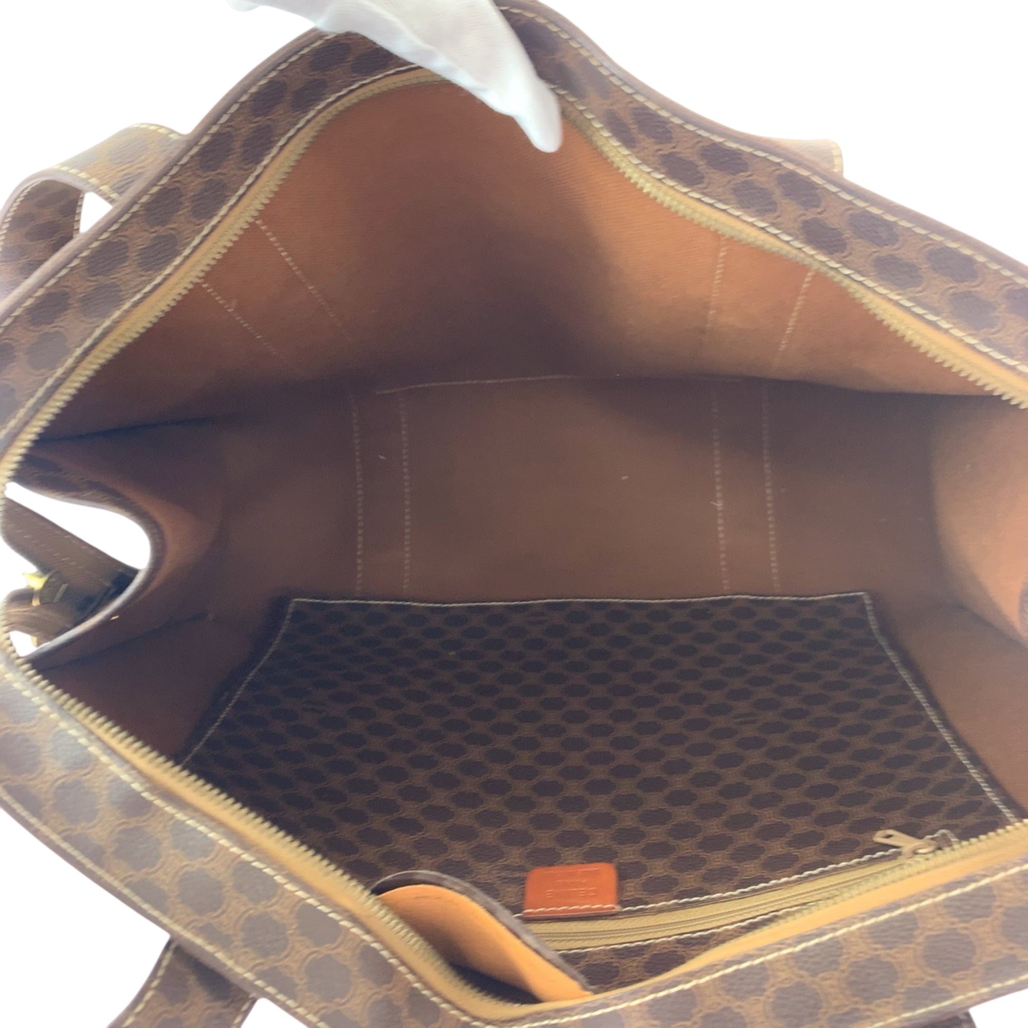 Celine Brown Pvc Shoulder Bag Tote Bag (Pre-Owned)