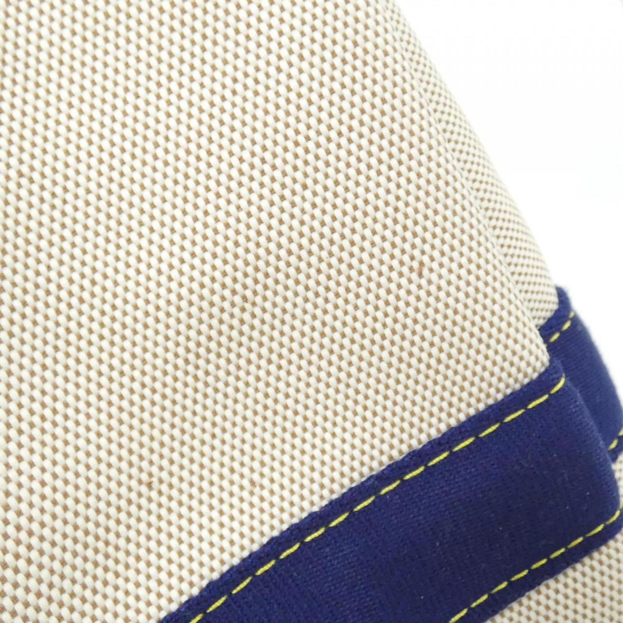 Louis Vuitton Blue White Organic Cotton Canvas Handbag (Pre-Owned)