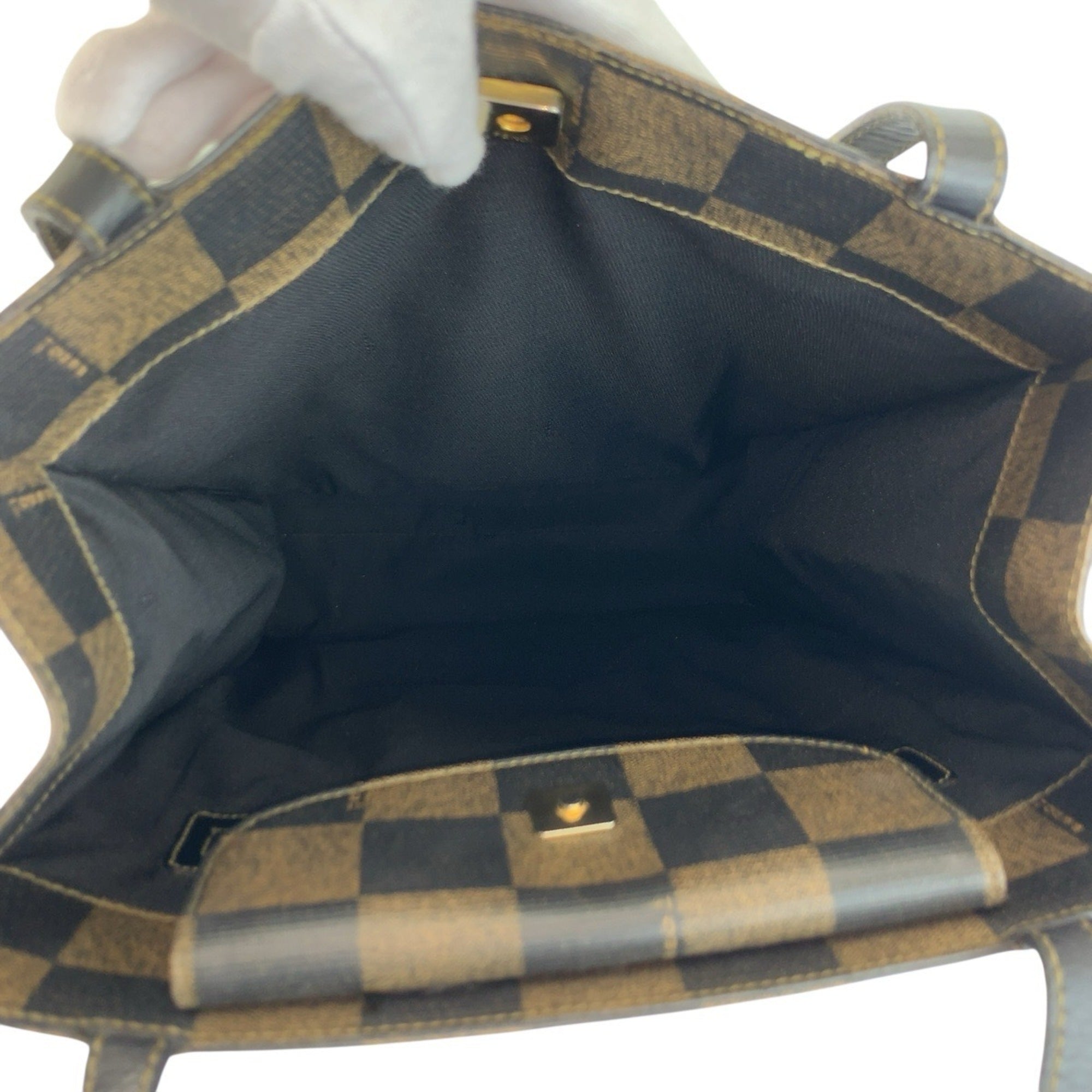 Fendi Black Brown Pvc Shoulder Bag Tote Bag (Pre-Owned)