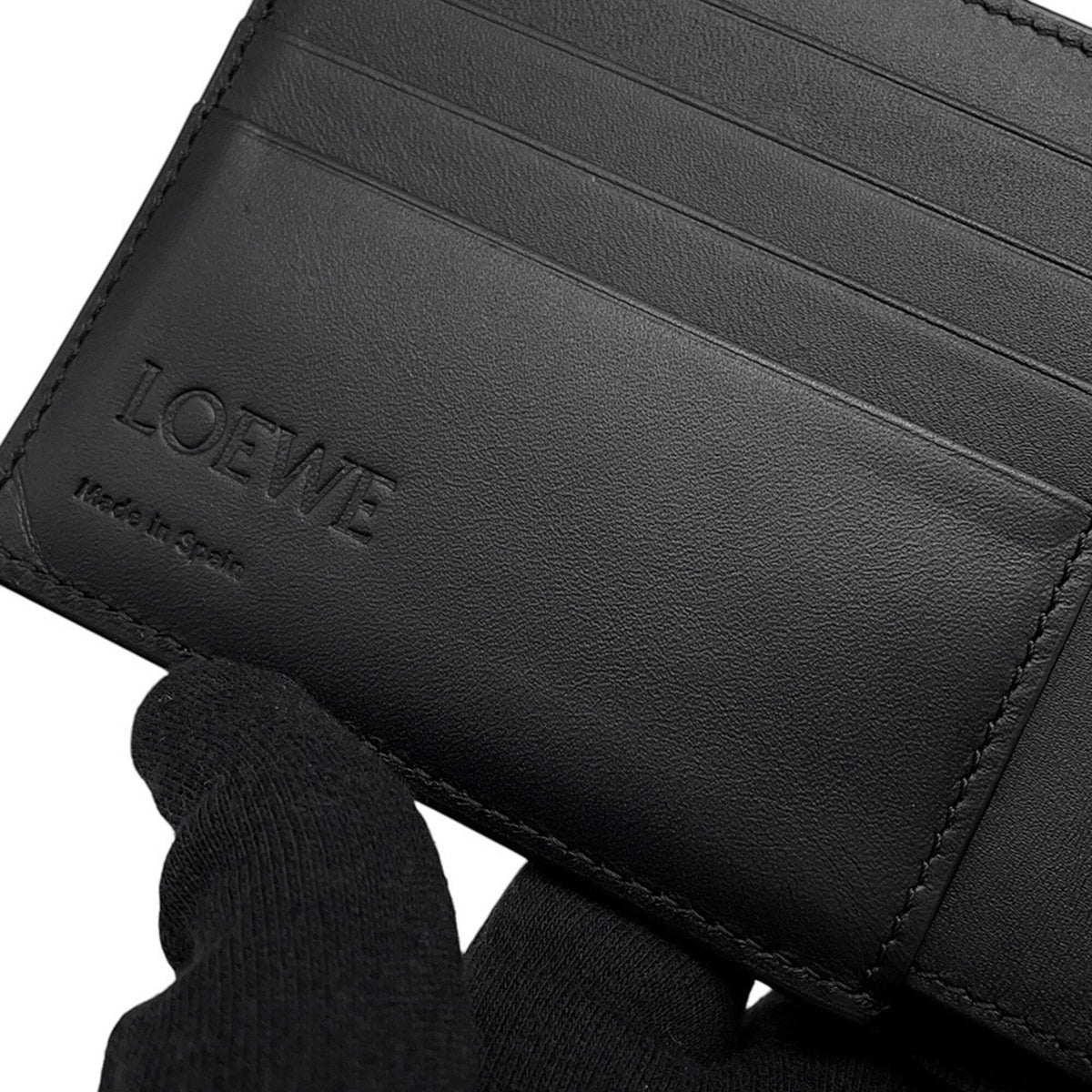 Loewe Black Leather Wallet (Bi-Fold) (Pre-Owned)