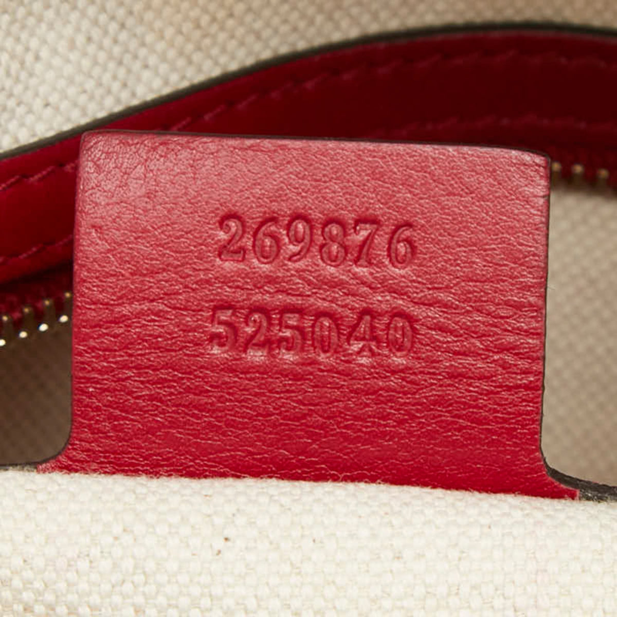 Gucci Red Color Leather Boston Bag (Pre-Owned)