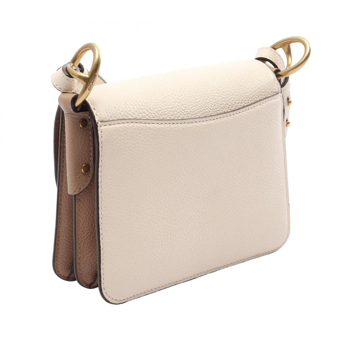 Coach White Leather Handbag Shoulder Bag (Pre-Owned)