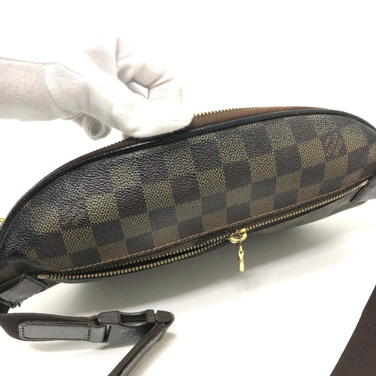 Louis Vuitton Brown Damier Canvas Pouch Sling Bag (Pre-Owned)
